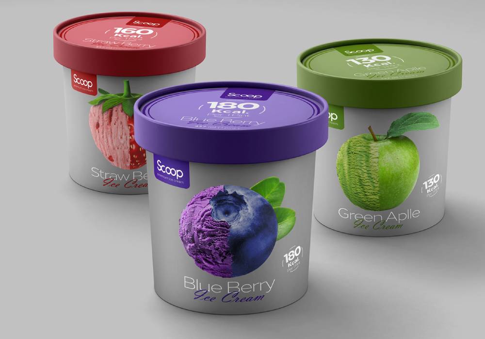 Ice Cream Label Design