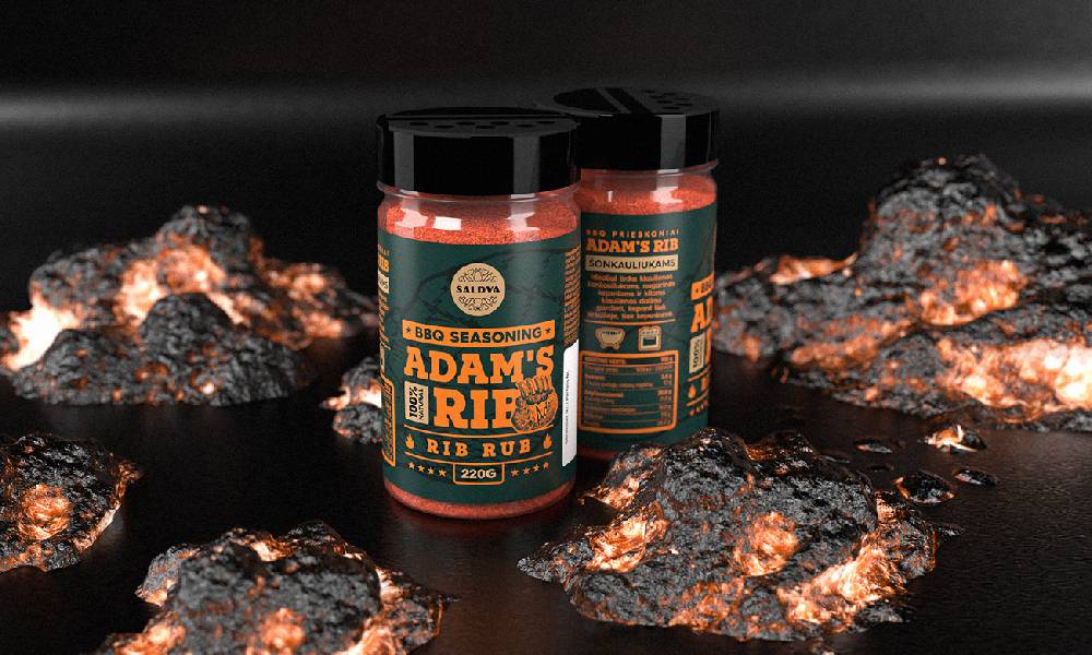 creative BBQ sauce packaging design 