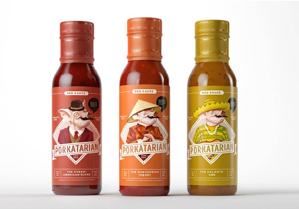 hot sauce label design 